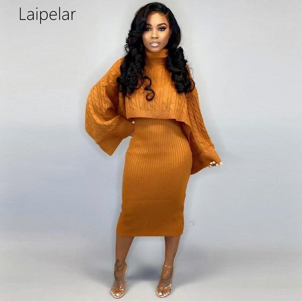 2019 new autumn winter sweater women's set tracksuits turtleneck long sleeve sweater + mid calf dress bodycon outfits dresses, White;black
2019 new autumn winter sweater women's set tracksuits turtleneck long sleeve sweater + mid calf dress bodycon outfits dresses, White;black