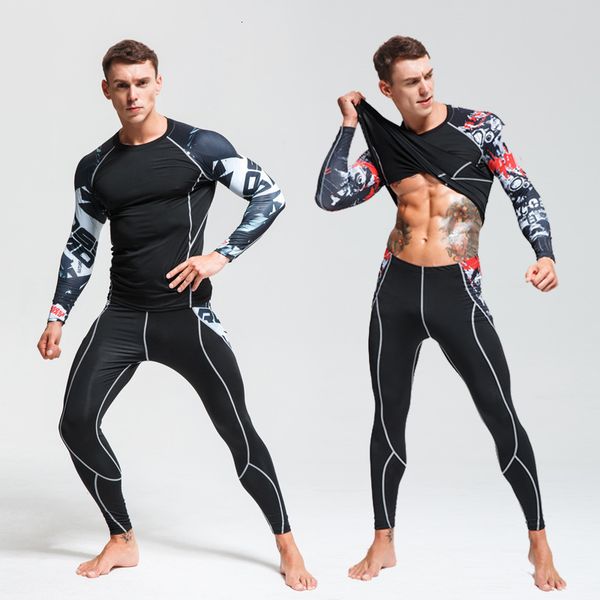 2pc set mma compression t-shirt tights men leggings fitness 2019 brand men tracksuit long sleeve clothing rashguard kit 4xl, Gray
2pc set mma compression t-shirt tights men leggings fitness 2019 brand men tracksuit long sleeve clothing rashguard kit 4xl, Gray