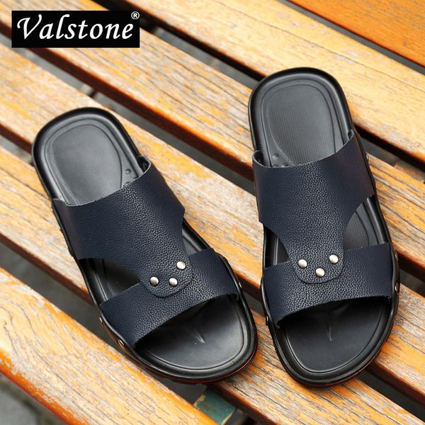 valstone men's slippers black open heel sandals split leather slides simple style beach walk shoes home shoes light plus size 47, Blue;gray
valstone men's slippers black open heel sandals split leather slides simple style beach walk shoes home shoes light plus size 47, Blue;gray