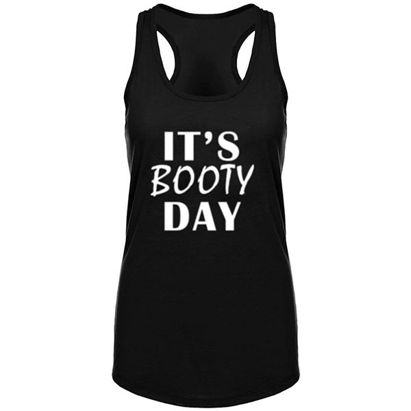 womens it's booty day funnygym fitness workout racerback tank summer funny letter print tank top, White
womens it's booty day funnygym fitness workout racerback tank summer funny letter print tank top, White