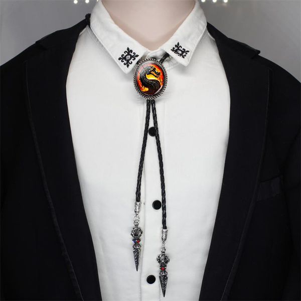 bolo-0048 new vintage dragon mortal kombat pendants oval glass dome jewelry bolo ties mortal kombat dragon symbol neck ties, Golden;silver
bolo-0048 new vintage dragon mortal kombat pendants oval glass dome jewelry bolo ties mortal kombat dragon symbol neck ties, Golden;silver
