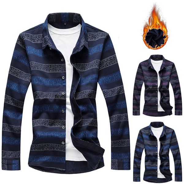 winter fashion men's casual print loose long-sleeved warm plus velvet shirt stylish clothes in apparel for men #4n15, White;black
winter fashion men's casual print loose long-sleeved warm plus velvet shirt stylish clothes in apparel for men #4n15, White;black