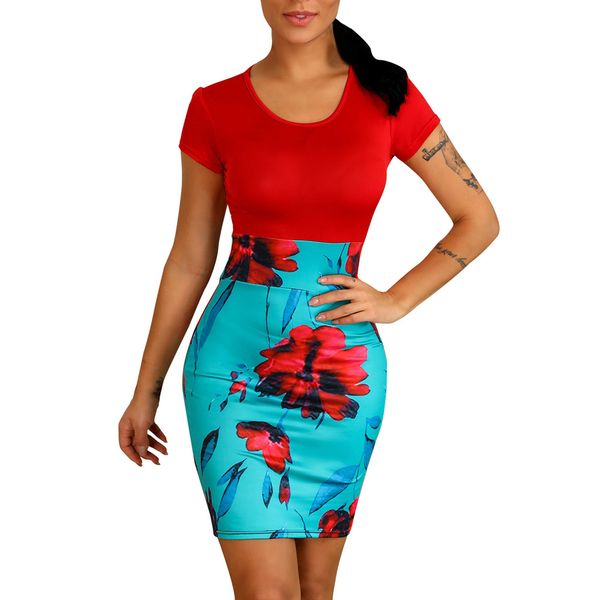 women dresses summer 2019 women floral print o-neck short sleeve dress insert bodycon party mini dress vestidos ing, Black;gray
women dresses summer 2019 women floral print o-neck short sleeve dress insert bodycon party mini dress vestidos ing, Black;gray
