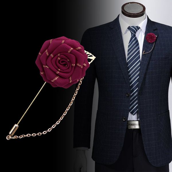 elegant men women ribbon lapel pin brooch jewelry wedding party shirt dress coat needle alloy chain rose flower brooches corsage, Black;gray
elegant men women ribbon lapel pin brooch jewelry wedding party shirt dress coat needle alloy chain rose flower brooches corsage, Black;gray