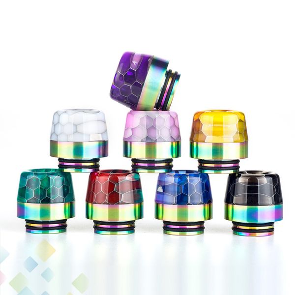 810 510 Mushrooms Drip Tip Wide Bore Mouthpiece with Honeycomb Epoxy Resin and Rainbow Stainless Steel material DHL Free
810 510 Mushrooms Drip Tip Wide Bore Mouthpiece with Honeycomb Epoxy Resin and Rainbow Stainless Steel material DHL Free