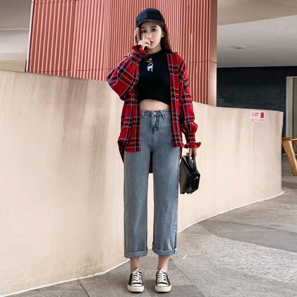 2020 straight jeans woman elasticity high waist jeans woman plus size mom blue new loose pants womens jeans#g30
2020 straight jeans woman elasticity high waist jeans woman plus size mom blue new loose pants womens jeans#g30