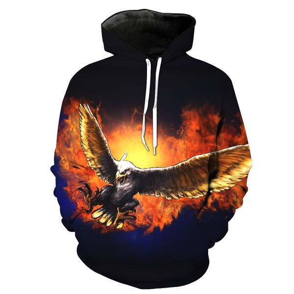 eagle's digital printing with cap pocket insert men's fashion with hat men's clothes sweatshirts printing blouse hoodies, Black
eagle's digital printing with cap pocket insert men's fashion with hat men's clothes sweatshirts printing blouse hoodies, Black