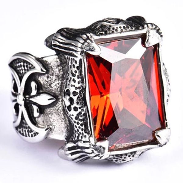 european and american fashion attractive hip-hop ring personality domineering skull titanium steel ring men casting genstone ring gifts, Silver
european and american fashion attractive hip-hop ring personality domineering skull titanium steel ring men casting genstone ring gifts, Silver