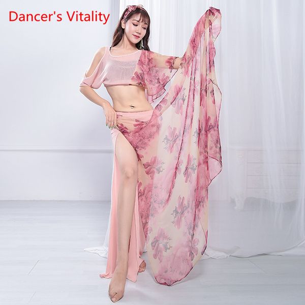 comfortable mesh belly dance costume women 2pcs set slit side skirt oriental dance short sleeve dress, Black;red
comfortable mesh belly dance costume women 2pcs set slit side skirt oriental dance short sleeve dress, Black;red