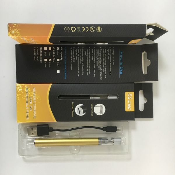 Керамическая катушка 5S Одноразовая ручка Vape C10C Kit 0.3 мл 0.5 мл Картриджи 1.2 мм Отверстие для масла 280 мАч Батарея Испаритель Электронные сигареты USB Зарядка
Керамическая катушка 5S Одноразовая ручка Vape C10C Kit 0.3 мл 0.5 мл Картриджи 1.2 мм Отверстие для масла 280 мАч Батарея Испаритель Электронные сигареты USB Зарядка