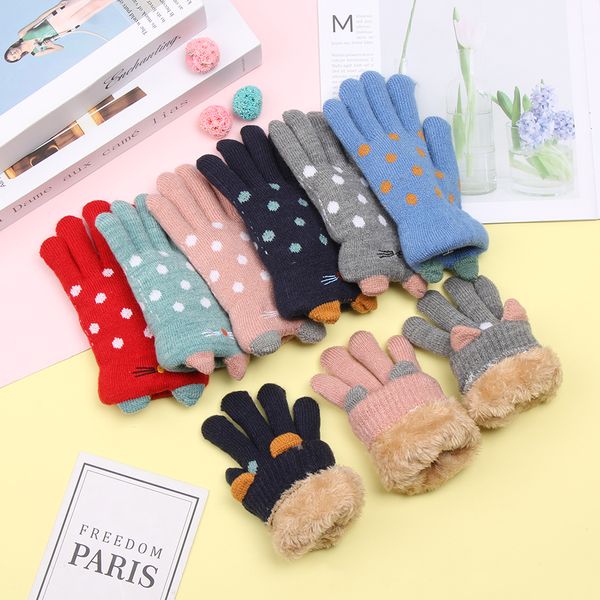 random 1 pair children warm gloves cute cat ear decor cartoon gloves winter warm velvet thick wool children 4-7 years, White
random 1 pair children warm gloves cute cat ear decor cartoon gloves winter warm velvet thick wool children 4-7 years, White
