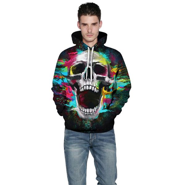 men hoodies 2018 autumn hoodies male streetwear long sleeve 3d printed skull sweatshirts big size moletom masculino, Black
men hoodies 2018 autumn hoodies male streetwear long sleeve 3d printed skull sweatshirts big size moletom masculino, Black