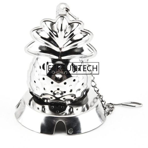 100pcs stainless steel pineapple tea infuser mesh filter strainer loose tea leaf ball with rope chain home kitchen teaware
100pcs stainless steel pineapple tea infuser mesh filter strainer loose tea leaf ball with rope chain home kitchen teaware