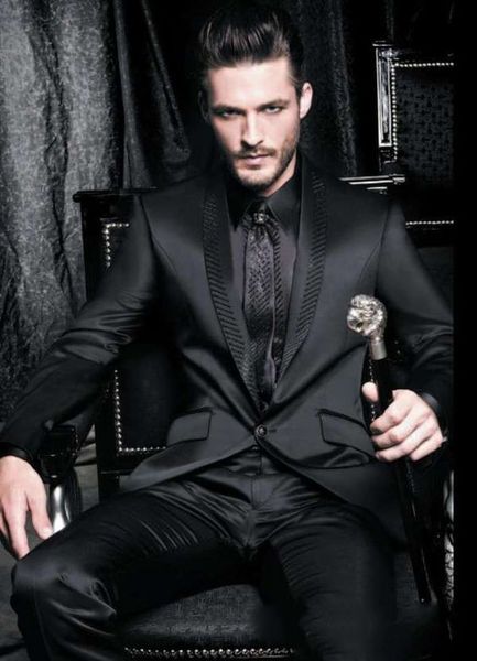 italian satin wedding suits for men black applique shawl lapel blazer masculino slim fit tuxedo mens suits custom 2 piece terno, White;black
italian satin wedding suits for men black applique shawl lapel blazer masculino slim fit tuxedo mens suits custom 2 piece terno, White;black