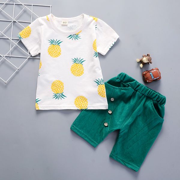 printed pineapple baby boys girls summer clothes 2020 fashion cotton infant sports suit for kids t-shirt + shorts ensemble, White
printed pineapple baby boys girls summer clothes 2020 fashion cotton infant sports suit for kids t-shirt + shorts ensemble, White