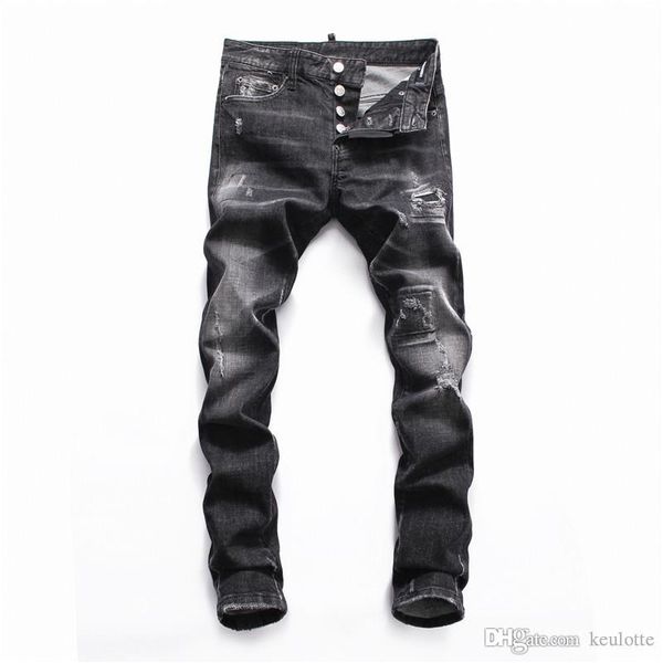 men's distressed ripped skinny jeans fashion designer mens jeans slim biker causal mens denim pants hip hop men jeans size28-38, Blue
men's distressed ripped skinny jeans fashion designer mens jeans slim biker causal mens denim pants hip hop men jeans size28-38, Blue