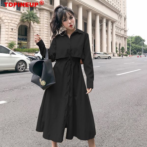 2019 fashion 5 color cardigan slim women casual trench coat thin turn-down collar long sleeve warm outerwear, Tan;black
2019 fashion 5 color cardigan slim women casual trench coat thin turn-down collar long sleeve warm outerwear, Tan;black