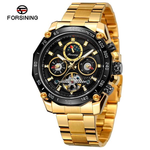 forsining business causal men watch fashion luminous waterproof mechanical clock stainless steel men's wristwatch, Slivery;brown
forsining business causal men watch fashion luminous waterproof mechanical clock stainless steel men's wristwatch, Slivery;brown