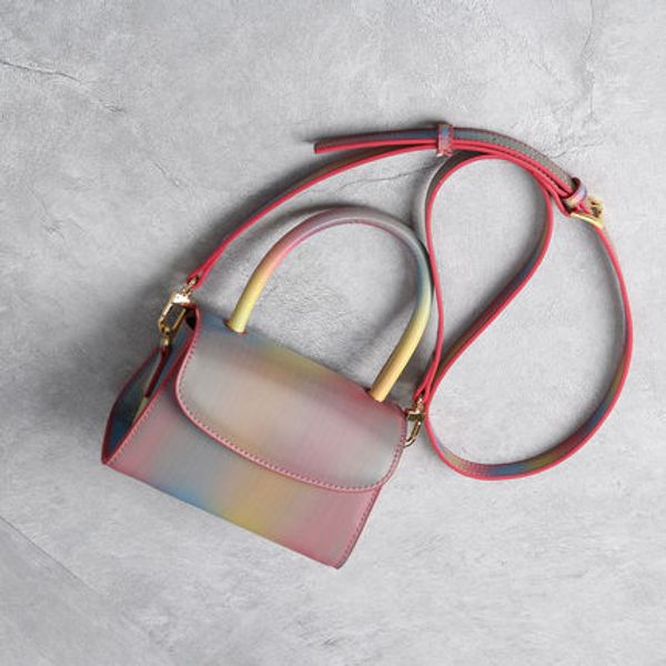rainbow laser gradient color mini hand bag crossbody tide cowhide shoulder bag underarm colorful metal women messenger
rainbow laser gradient color mini hand bag crossbody tide cowhide shoulder bag underarm colorful metal women messenger