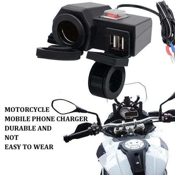 motorcycle mobile phone charger waterproof cigarette lighter seat + dual usb1a2.1a universal modification accessories
motorcycle mobile phone charger waterproof cigarette lighter seat + dual usb1a2.1a universal modification accessories
