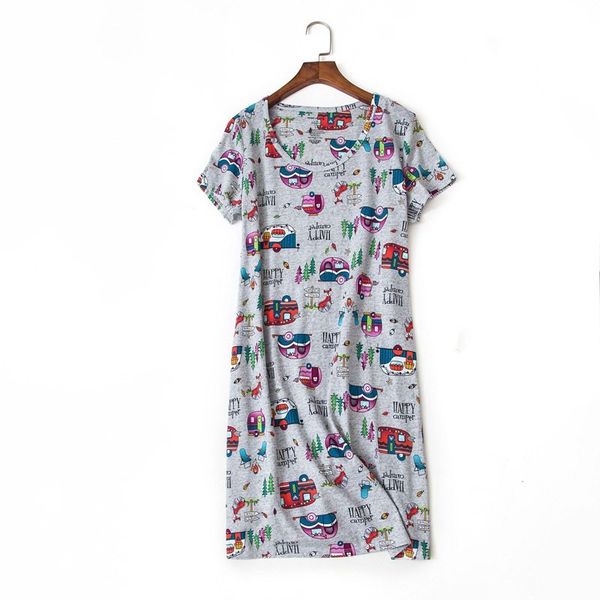 2019 summer plus size dress women casual cartoon nightgown 100% cotton nightdress female short sleeve o-neck collar sleepshirt, Black;red
2019 summer plus size dress women casual cartoon nightgown 100% cotton nightdress female short sleeve o-neck collar sleepshirt, Black;red