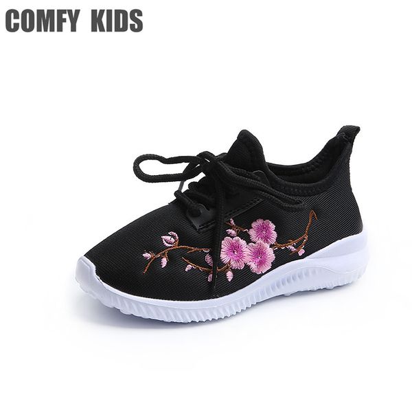 comfy kids shoes 2019 new fashion girls sneakers floral embroidery sport sneakers children ultra-light comfortable shoes, Black;red
comfy kids shoes 2019 new fashion girls sneakers floral embroidery sport sneakers children ultra-light comfortable shoes, Black;red