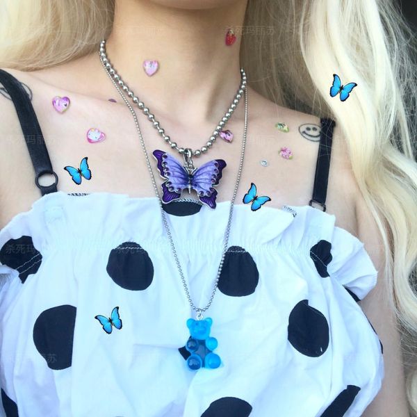 dropship tumblr ig trendy butterfly jewelry cocoon into butterfly necklace pastel aesthetic necklace chain gift, Silver
dropship tumblr ig trendy butterfly jewelry cocoon into butterfly necklace pastel aesthetic necklace chain gift, Silver