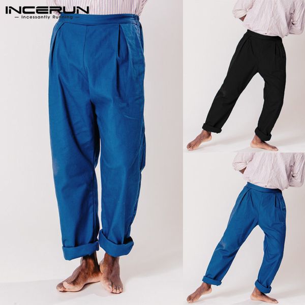 incerun mens casual pants cotton solid color retro joggers streetwear trousers loose business straight pants men pantalon 2019, Black
incerun mens casual pants cotton solid color retro joggers streetwear trousers loose business straight pants men pantalon 2019, Black