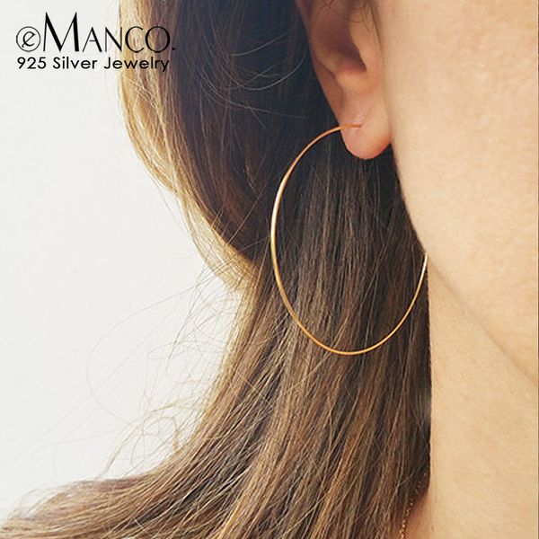 emanco 925 round circle hoop earrings for women classic big sterling silver earrings pink style fine jewelry women gifts, Golden;silver
emanco 925 round circle hoop earrings for women classic big sterling silver earrings pink style fine jewelry women gifts, Golden;silver