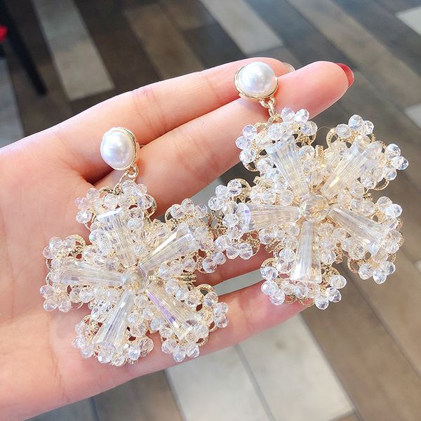 dangle chandelier luxury designer jewelry women earrings exaggerated crystal flower fashion net red 925 silver needle
dangle chandelier luxury designer jewelry women earrings exaggerated crystal flower fashion net red 925 silver needle