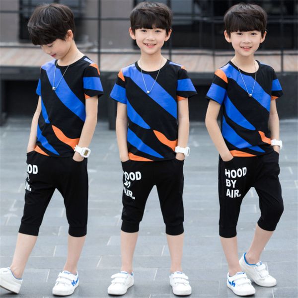 2019 boys summer clothing set fashion casual sports short sleeve +shorts 2pcs cotton children sports suit for boys clothes, White
2019 boys summer clothing set fashion casual sports short sleeve +shorts 2pcs cotton children sports suit for boys clothes, White