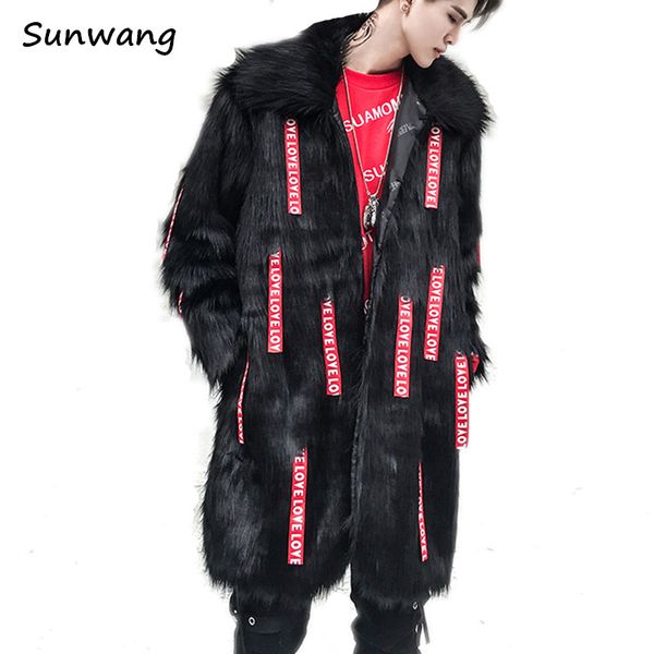 thick winter harajuku fashion gothic unique designer love ribbon black long mens faux fur coat leather jacket men streetwear
thick winter harajuku fashion gothic unique designer love ribbon black long mens faux fur coat leather jacket men streetwear