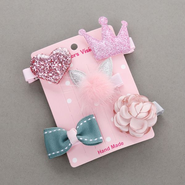 5pcs new kids girls hair accessories hairpins children barrettes baby fabric bows flower hairclips headwear hair clips headdress, Slivery;white
5pcs new kids girls hair accessories hairpins children barrettes baby fabric bows flower hairclips headwear hair clips headdress, Slivery;white