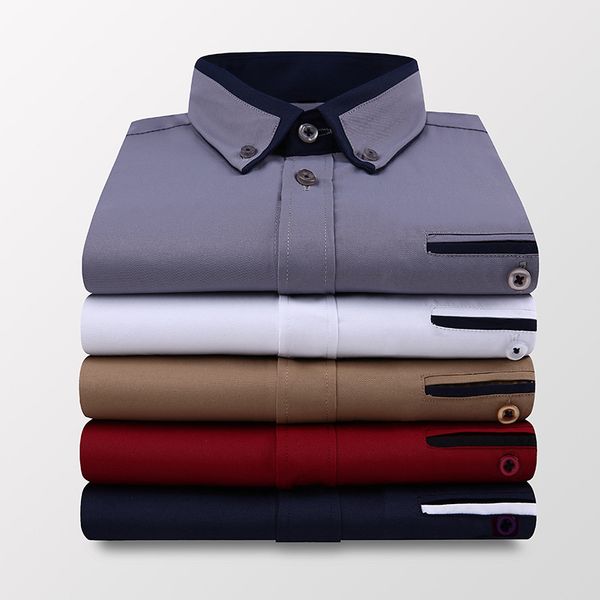 2020 new men's shirts men's summer short-sleeved fashion casual slim shirts, White;black
2020 new men's shirts men's summer short-sleeved fashion casual slim shirts, White;black