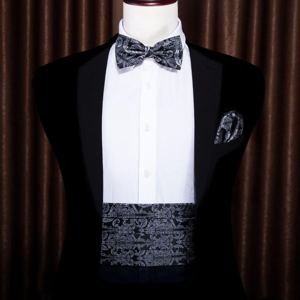 black paisley for men bow tie silk gray cummerbund floral set pocket square cufflink formal for tuxedo suit barry.wangyy-1004, Black;brown
black paisley for men bow tie silk gray cummerbund floral set pocket square cufflink formal for tuxedo suit barry.wangyy-1004, Black;brown