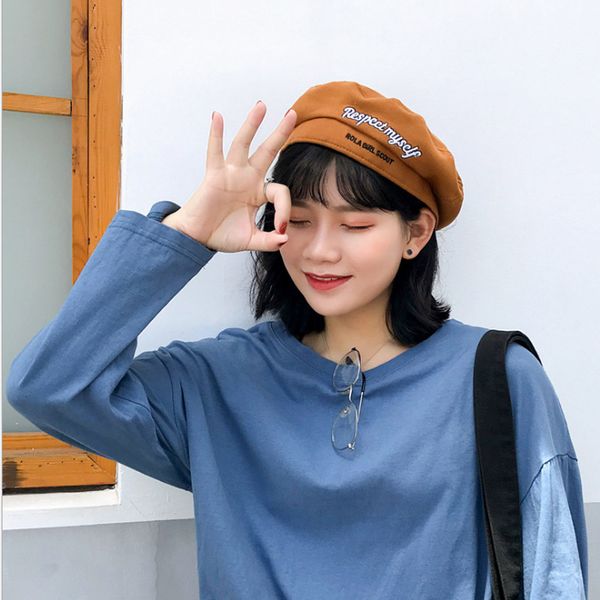 2019 autumn soft wool beret hat women girls casual street wear 90s girls beret cap hats female winter french caps, Blue;gray
2019 autumn soft wool beret hat women girls casual street wear 90s girls beret cap hats female winter french caps, Blue;gray