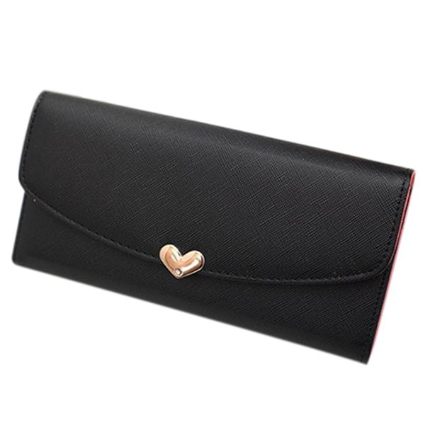 fashion women heart shaped buckle leather clutch bag long wallet purse, Red;black
fashion women heart shaped buckle leather clutch bag long wallet purse, Red;black