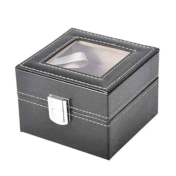2 grids pu leather watch box case professional holder organizer for clock watches jewelry boxes case display, Black;blue
2 grids pu leather watch box case professional holder organizer for clock watches jewelry boxes case display, Black;blue
