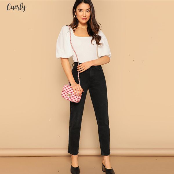 white puff sleeve solid fitted tee square neck 3 4 sleeve 2020 summer modern lady women plain casual t shirt
white puff sleeve solid fitted tee square neck 3 4 sleeve 2020 summer modern lady women plain casual t shirt
