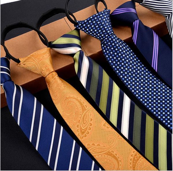 korean style jacquard polyester zipper tie, Blue;purple
korean style jacquard polyester zipper tie, Blue;purple