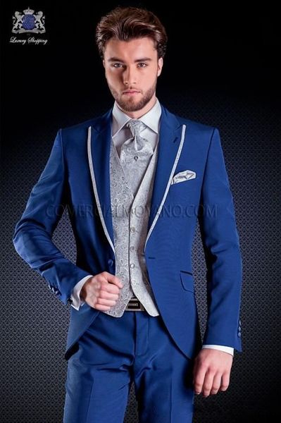 classic peak lapel wedding tuxedos slim fit suits for men groomsmen suit three pieces prom formal suits (jacket+pants+vest+tie) 604, Black;gray
classic peak lapel wedding tuxedos slim fit suits for men groomsmen suit three pieces prom formal suits (jacket+pants+vest+tie) 604, Black;gray