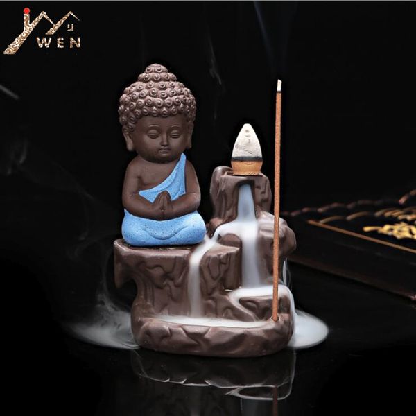 creative environmental home office decor the little monk censer back-flow ceramic incense burner+20pcs incense cones
creative environmental home office decor the little monk censer back-flow ceramic incense burner+20pcs incense cones
