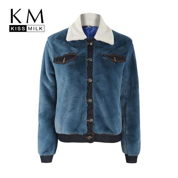 kissmilk plus size fashion neutral turn-down collar lapel autumn style long sleeve artificial leather denim plus size jacket, Black;brown
kissmilk plus size fashion neutral turn-down collar lapel autumn style long sleeve artificial leather denim plus size jacket, Black;brown
