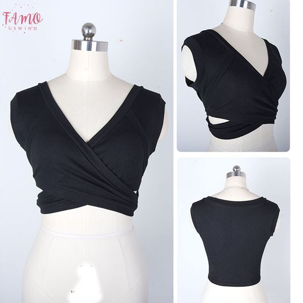 new 2019 cropped women fashion crop gym tank bodycon bandage stretch vest tee black vest tank women, White
new 2019 cropped women fashion crop gym tank bodycon bandage stretch vest tee black vest tank women, White