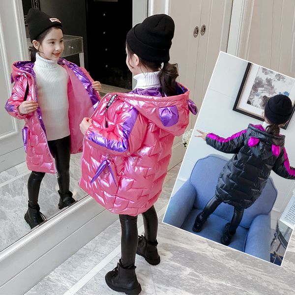 pink gilding fabric glossy long jacket winter for girls hooded warm glossy down cotton boys outerwear children's parkas coats, Blue;gray
pink gilding fabric glossy long jacket winter for girls hooded warm glossy down cotton boys outerwear children's parkas coats, Blue;gray