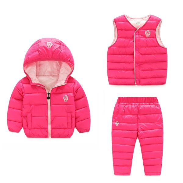 winter autumn children boys girls clothing sets warm cotton padded jackets + vest + pants 3pcs snowsuit children clothes, White
winter autumn children boys girls clothing sets warm cotton padded jackets + vest + pants 3pcs snowsuit children clothes, White