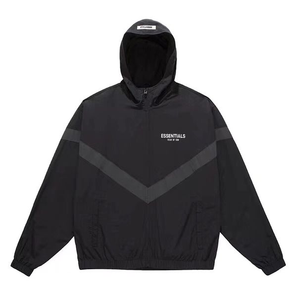 Streetwear hip hop men women fa hion brand fear of god e ential 3m letter print over ize long leeve zipper hood jacket coat, Black
Streetwear hip hop men women fa hion brand fear of god e ential 3m letter print over ize long leeve zipper hood jacket coat, Black