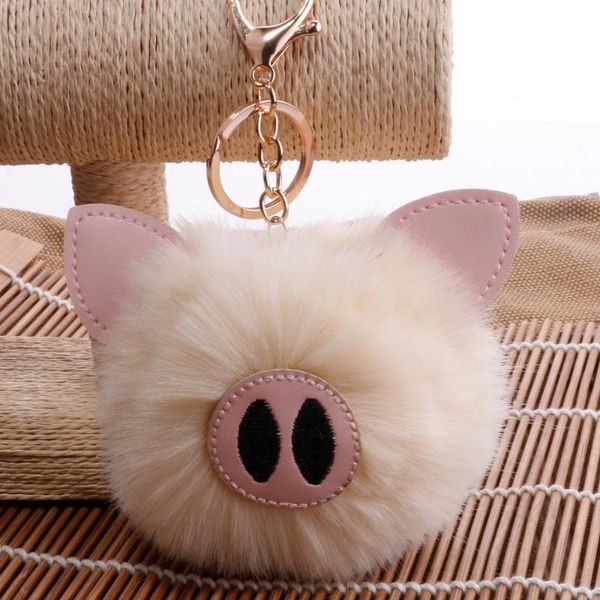 lovely pig pendant charm keychain pendant women piglets key chain rings fluffy faux fur ball keychain bag accessories, Silver
lovely pig pendant charm keychain pendant women piglets key chain rings fluffy faux fur ball keychain bag accessories, Silver