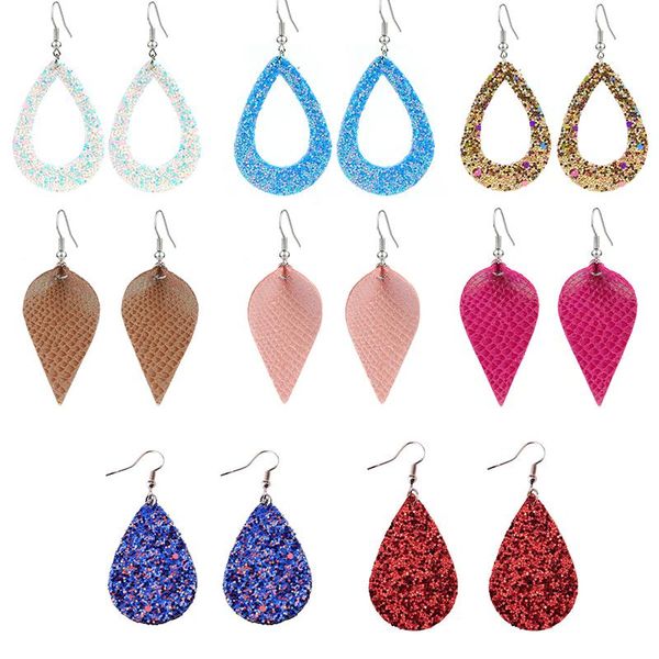 sequins teardrop leather earrings for women shining surface multicolors statement leaf oval leather dangle earrings fashion jewelry, Golden
sequins teardrop leather earrings for women shining surface multicolors statement leaf oval leather dangle earrings fashion jewelry, Golden