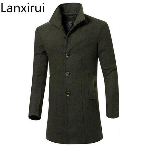 men's wool coat fashion autumn winter slim stand collar casual jacket m-3xl size 5 colors mwn207, Black
men's wool coat fashion autumn winter slim stand collar casual jacket m-3xl size 5 colors mwn207, Black